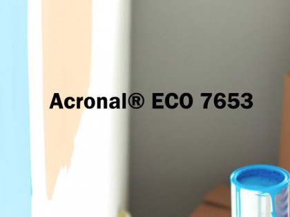 第三代近零VOC耐污渍低气味内墙bob娱乐体育官方入口的聚合物分散体Acronal® ECO 7653